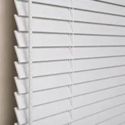 Ahşap Görünümlü 25 mm Pvc Jaluzi Perde Beyaz