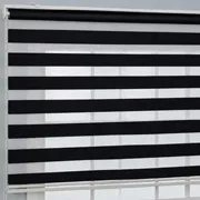 Blackout (Karartma) Zebra Stor Perde Siyah