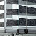 Cam Balkon ve Sürgülü Cam için Yapıştırmalı Zebra Perde Antrasit