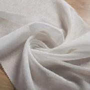 Katlamalı Tül Perde Açık Krem Keten