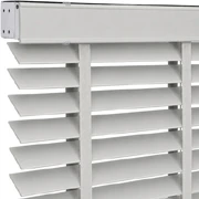 Motorlu 50mm & 63mm Doğal Ahşap Jaluzi Perde (Somfy & Mosel Tilt Motorlu ve Uzaktan Kumandalı Seçenekli) Açık Gri 63mm
