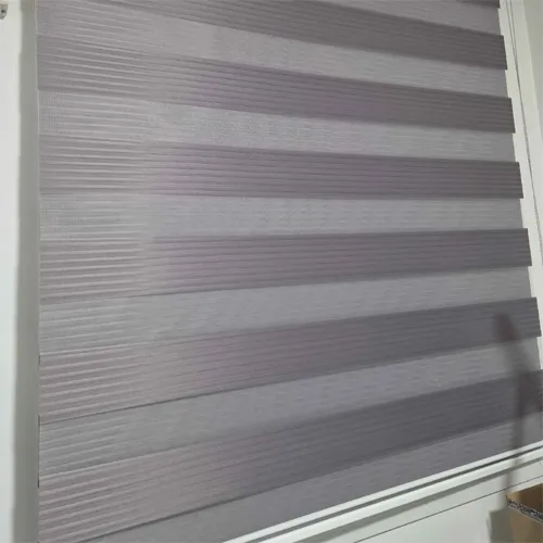 160x200 Koyu Gri Pliseli Güneşlik Stor Zebra Perde