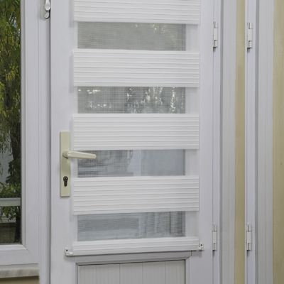 Beyaz Brizli Kapı Pencere için Zebra Perde Briz Çubuklu veya Metal Rustik veya Cama Takılan Yapışkanlı Çıta