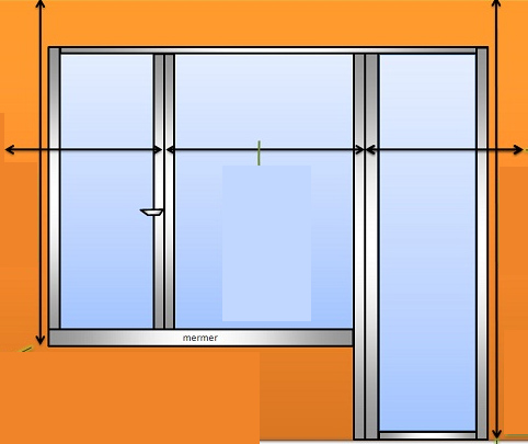 3 kanatlı pencere perde ölçüsü nasıl alınır