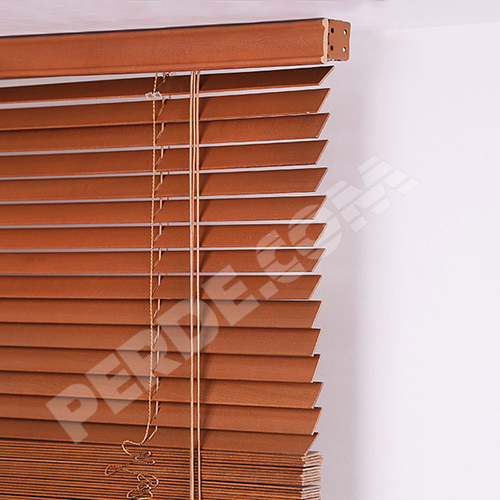 Ahşap Jaluzi Perde Kiraz Rengi 25 mm