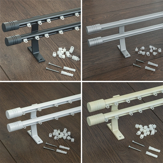 Metal Rustik Kornişli 20mm Perde Borusu, Perde Askısı Mat Gri Ağır Başlıklı Fiyatı <font color='#0000CD'>275,00 TL / Mt</font>