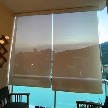 Açık balkona screen perde olur mu?