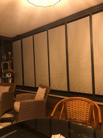 Blackout açılır balkon camı perde siparişi