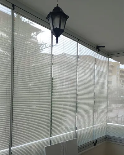 Cam balkon plise tül perde