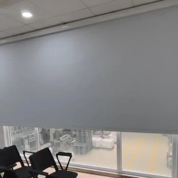 Geniş Tek Parça Motorlu Karartma Stor Perde - Büyük Cam Stor Perde 330x260