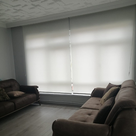 Güneşlik stor perde tek kasada iki 140x200
