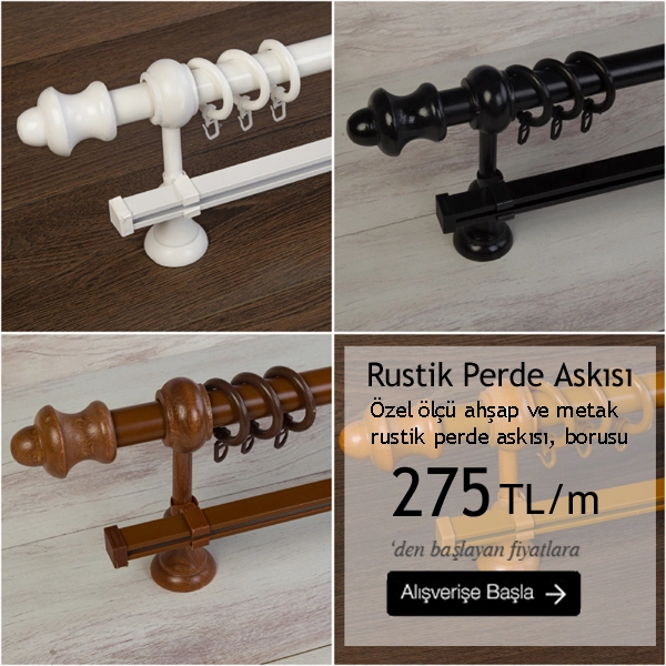 Rustik Perde Askısı