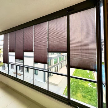 Katlanabilir Cam Balkon Tül Plise Perde