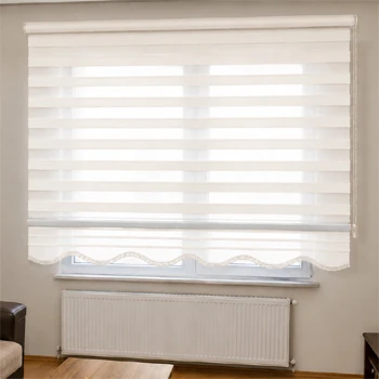 Krem Ekru Geniş Pileli Zebra Perde 160x200 cm Fiyatı 1.126 TL