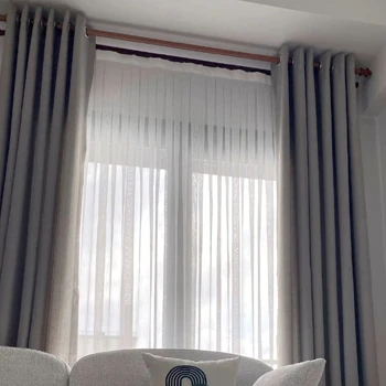 Kuş Gözü Ahşap Rustik Perde