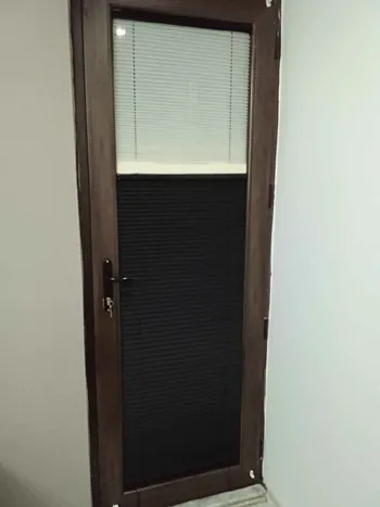 Mutfak balkon kapısı perdesi gece gündüz plise perde