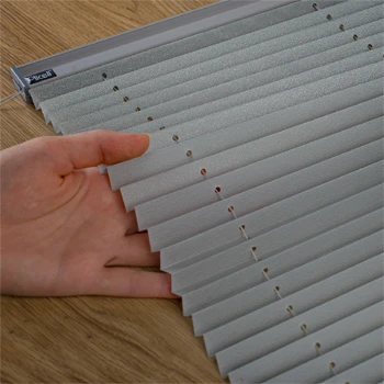 Plicell Parrot 19 Gri Plise Perde - Isı Yalıtımlı, Işık Kontrollü, Cam Balkon, Sürgülü Isıcam ve Pimapen Uyumlu