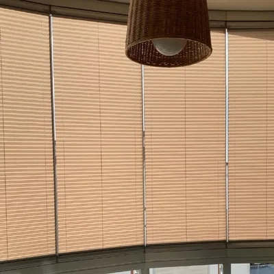 Plise perde katlanır cam balkon perdesi