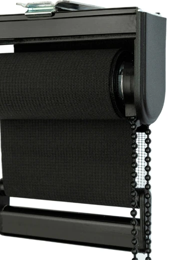 Siyah Blackout Zebra Stor Perde - Tam Karartma, Siyah Kasa ve Zincir Mekanizmalı