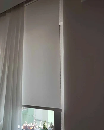 Tek Kornişte İki Perde - Tül ve Simli Stor