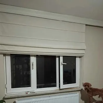 Yatak odası için katlamalı perde
