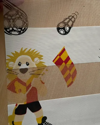 Aslan Desenli Zebra Tül Perde